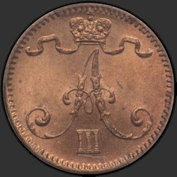 реверс 1 centas 1888 "1 пенни 1881-1894 для Финляндии"