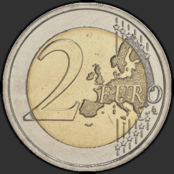 реверс 2€ 2016 "550 years since the death of Donatello"