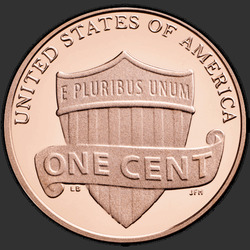 реверс 1¢ (пенни) 2017 "Лінкальн 1 ¢, 2016 / S"