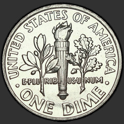 реверс 10¢ (dime) 2014 "روزفلت، 10 ¢ / 2014 / D"