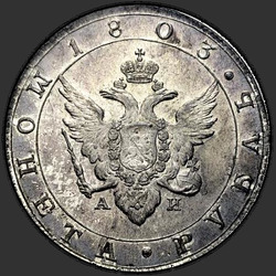 реверс 1 რუბლი 1803 "1 рубль 1803 года СПБ-АИ. "