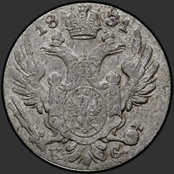 реверс 10 grosze 1831 "10 грошей 1831 года KG. "