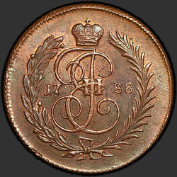 аверс 1 kopeck 1788 "1 penni 1788. uusversiooni"