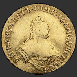 реверс 2 κομμάτια χρυσού 1751 "2 червонца 1751 года "СВ. АНДРЕЙ ПЕРВОЗВАННЫЙ"."