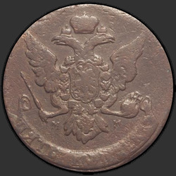 аверс 5 kopecks 1760 "5 centavos em 1760. MM."