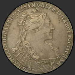 реверс Poltina 1737 "Poltina 1737 "TYPE 1735, (a gypsy)". With the pendant on her chest. Cross Power patterned"