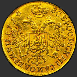 аверс 1 chervonetz 1714 "1 ducat 1714. utan MD"