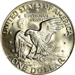 реверс 1$ (бак) 1978 "США - 1 доллар / 1978 - P"