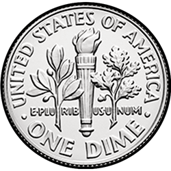 реверс 10¢ (dime) 2016 "USA - Dime / 2016 / D"
