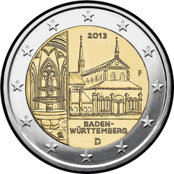 аверс 2€ 2013 "Baden Württemberg"