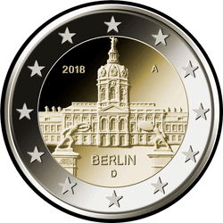 аверс 2€ 2018 "Федеральні землі Німеччини: Берлін"