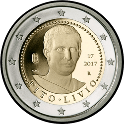 аверс 2€ 2017 "2000 ans depuis la mort de Titus Livius"