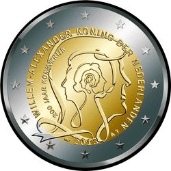 аверс 2€ 2013 "200-річчя Королівства Нідерландів"