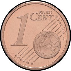 реверс 1セント（€） 2002 ""