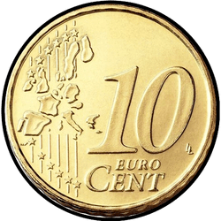 реверс 10 центов (€) 2002 ""