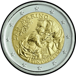 аверс 2€ 2018 "500ème anniversaire de la naissance de l