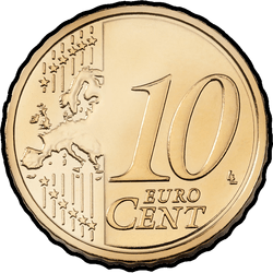 реверс 10 центів (€) 2015 ""