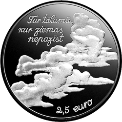 аверс 2½ евро 2017 "150-летие со дня рождения Эдуарда Вайденбаума"