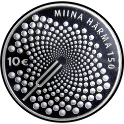 реверс 10€ 2014 "150 aniversario del nacimiento de Miina Härma"