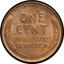 реверс 1¢ (penny) 1951 ""