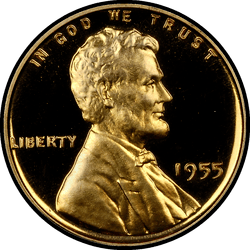 аверс 1¢ (пенни) 1955 ""