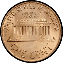 реверс 1¢ (penny) 1965 ""
