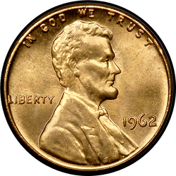 аверс 1¢ (penny) 1962 ""