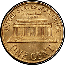 реверс 1¢ (penny) 1962 ""