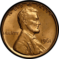 аверс 1¢ (penny) 1961 ""