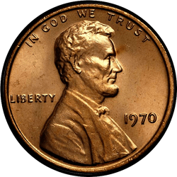 аверс 1¢ (penny) 1970 ""