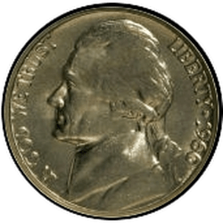 аверс 5¢ (nickel) 1960 ""