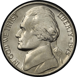 аверс 5¢ (nickel) 1975 ""