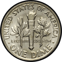 реверс 10¢ (dime) 1992 "USA - Dime / 1992 - Silver"