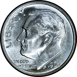 аверс 10¢ (dime) 1960 ""