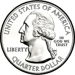 аверс 25¢ (quarter) 2019 "American Memorial Park"