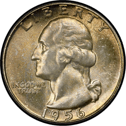 аверс 25¢ (quarter) 1956 ""