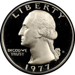 аверс 25¢ (quarter) 1977 ""