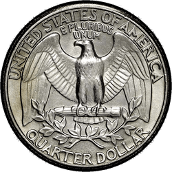реверс 25¢ (quarter) 1984 "미국 - 분기 / 1984 - 증거 S"