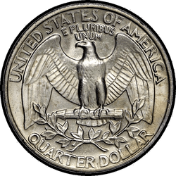 реверс 25¢ (quarter) 1983 "الولايات المتحدة الأمريكية - الربع / 1983 - S الدليل"