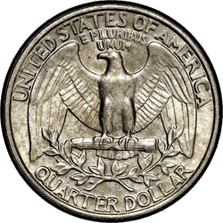 реверс 25¢ (quarter) 1982 ""