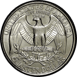 реверс 25¢ (quarter) 1993 "USA - Quarter / 1993 - Argent"