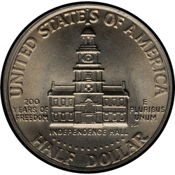 реверс 50¢ (half) 1976 "USA - 50 Cents (Half Dollar) / 1976 - {"_":"D"}"