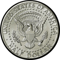 реверс 50¢ (half) 1988 "USA - 50 senttiä (Half dollari) / 1988 - S Todistus"