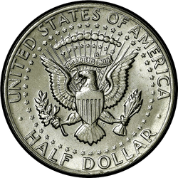 реверс 50¢ (half) 1980 "USA - 50 centesimi (Dollaro mezzo) / 1980 - S Proof"