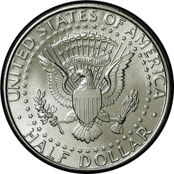 реверс 50¢ (half) 1994 "50セント（50セント硬貨）/ 1994  -   -  S証明USA"
