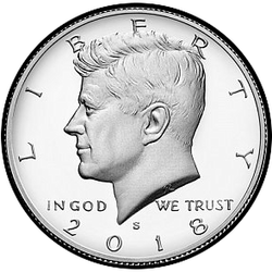 аверс 50¢ (халф) 2018 "Silver"