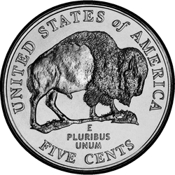 реверс 5¢ (nickel) 2005 "الولايات المتحدة الأمريكية - 5 سنت / 2005 - D"