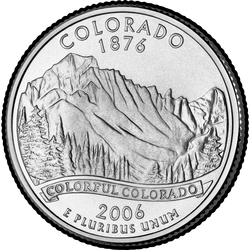 реверс 25¢ (quarter) 2006 "רובע מדינת קולורדו / D"