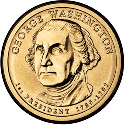 аверс 1$ (buck) 2007 "Džordžas Vašingtonas"