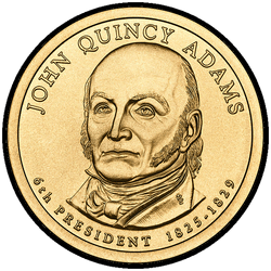 аверс 1$ (бак) 2008 "John Quincy Adams"
